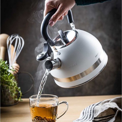 CZAJNIK 1,8L Z GWIZDKIEM KINGHOFF KH-1852 BIAŁY CZAJNIK 1,8L Z GWIZDKIEM KINGHOFF KH-1852 BIAŁY