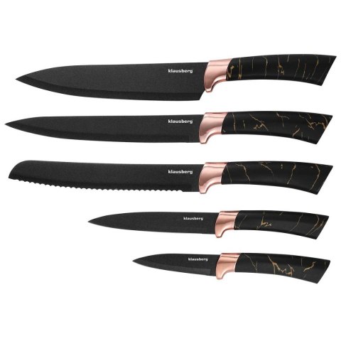 ZESTAW 5 NOŻY KUCHENNYCH W BLOKU KLAUSBERG KB-7768 ZESTAW 5 NOŻY KUCHENNYCH W BLOKU KLAUSBERG KB-7768