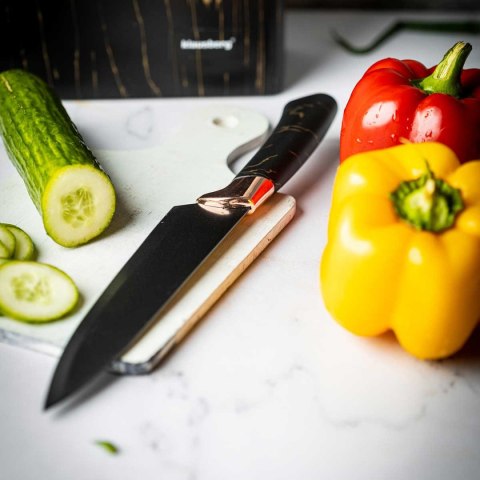 ZESTAW 5 NOŻY KUCHENNYCH W BLOKU KLAUSBERG KB-7768 ZESTAW 5 NOŻY KUCHENNYCH W BLOKU KLAUSBERG KB-7768