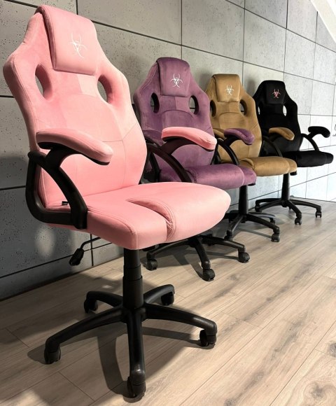 Fotel obrotowy do biurka CARRERA M ALCANTARA PINK Fotel obrotowy do biurka CARRERA M ALCANTARA PINK