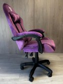 Fotel obrotowy gamingowy HERO ENZO PURPLE ALCANTARA