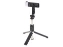 Kijek do selfie lampka LED statyw tripod czarny