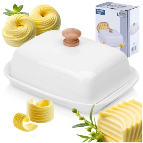 MASELNICZKA MASELNICA CERAMICZNA BIAŁA 139678 MASELNICZKA MASELNICA CERAMICZNA BIAŁA 139678
