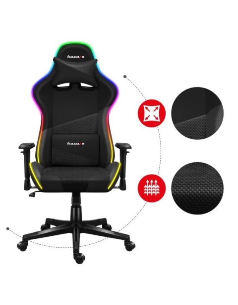 Fotel gamingowy Huzaro Force 6.2 Black RGB Fotel gamingowy Huzaro Force 6.2 Black RGB