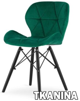 Krzesło tapicerowane VASTO GREEN VELVET SMOKE