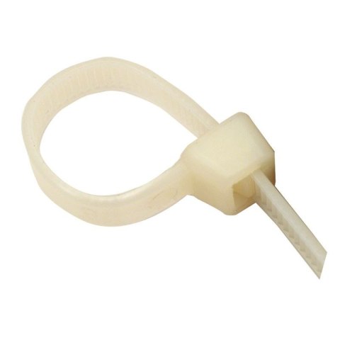 Opaski zaciskowe kablowe nylon białe 500x4.7mm 30 sztuk Opaski zaciskowe kablowe nylon białe 500x4.7mm 30 sztuk