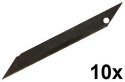 Ostrza do noża ostrze wymienne łamane 9 mm PRECISION 10szt SK-5 BLACK FINISH