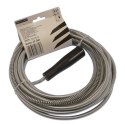 Spirala hydrauliczna żmijka przetykacz rur 8MMx7.5M ocynkowana