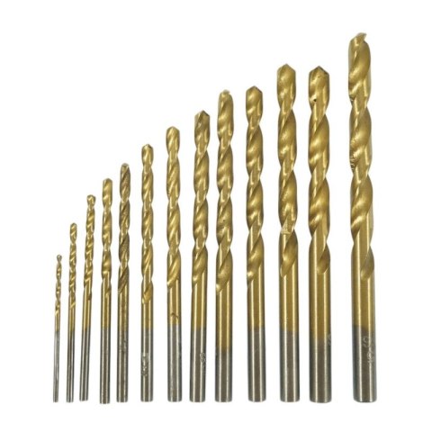 WIERTŁA DO METALU 1.5-6.5mm HSS 13szt BIAŁE WIERTŁA DO METALU 1.5-6.5mm HSS 13szt BIAŁE