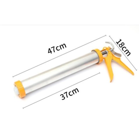 Wyciskacz do mas sylikonu aluminiowy tubowy 375mm 600ml Wyciskacz do mas sylikonu aluminiowy tubowy 375mm 600ml