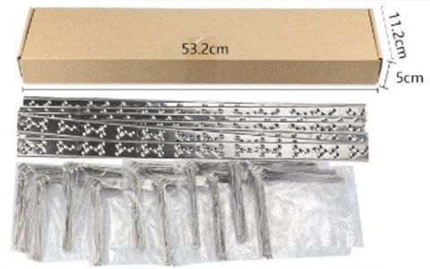 Gęste kolce na ptaki gołębie kolce przeciw ptakom 10x 50 cm kolce 6-4-6-4, szerokość: 8,5cm, Wysokość: 11,8cm Gęste kolce na ptaki gołębie kolce przeciw ptakom 10x 50 cm kolce 6-4-6-4, szerokość: 8,5cm, Wysokość: 11,8cm