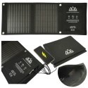 Ładowarka solarna turystyczna panel słoneczny 14W podwójne USB wyjście 5V/2.1A