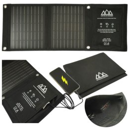 Ładowarka solarna turystyczna panel słoneczny 14W podwójne USB wyjście 5V/2.1A