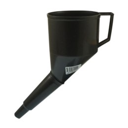 Lejek do paliwa benzyny oleju cieczy skośny z sitkiem HEAVY DUTY 12cm