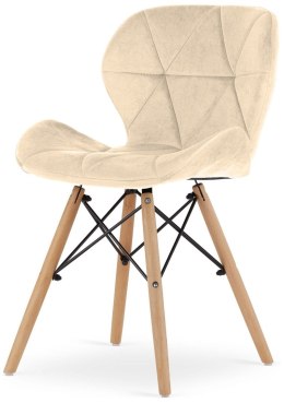 Krzesło tapicerowane VASTO CREAM VELVET