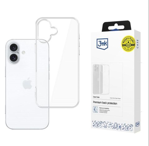 Etui na telefon 3mk do Apple iPhone 16 - przezroczyste Etui na telefon 3mk do Apple iPhone 16 - przezroczyste