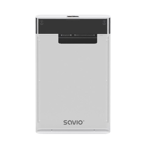 Obudowa na dysk HDD/SDD SAVIO AK-66, USB 3.0, 2,5", transparentny Obudowa na dysk HDD/SDD SAVIO AK-66, USB 3.0, 2,5", transparentny
