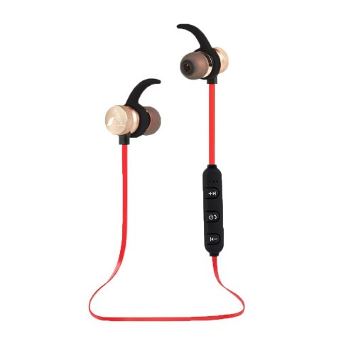 Słuchawki z mikrofonem Esperanza EH186L douszne Bluetooth metalowe miedziane Słuchawki z mikrofonem Esperanza EH186L douszne Bluetooth metalowe miedziane