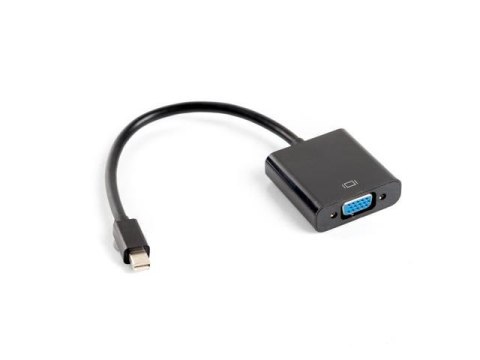 Kabel adapter Lanberg AD-0006-BK mini Displayport (M) -> VGA (F) czarny Kabel adapter Lanberg AD-0006-BK mini Displayport (M) -> VGA (F) czarny