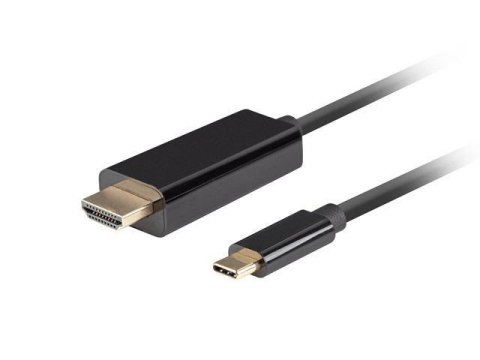 Kabel adapter Lanberg USB-C(M) - HDMI(M) 3m 4K 60Hz czarny Kabel adapter Lanberg USB-C(M) - HDMI(M) 3m 4K 60Hz czarny
