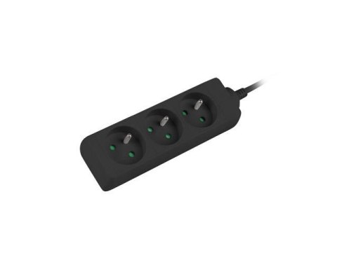Listwa przedłużacz Lanberg 1,5m czarna 3x 230V PL, kabel wykonany z pełnej miedzi Listwa przedłużacz Lanberg 1,5m czarna 3x 230V PL, kabel wykonany z pełnej miedzi