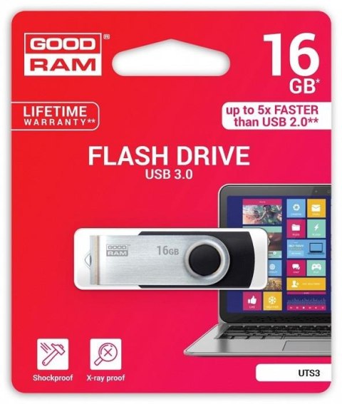 Pendrive GOODRAM Twister 16GB USB 3.2 Gen 1 Black Pendrive GOODRAM Twister 16GB USB 3.2 Gen 1 Black