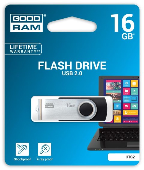 Pendrive GOODRAM UTS2 Twister 16GB USB 2.0 Pendrive GOODRAM UTS2 Twister 16GB USB 2.0
