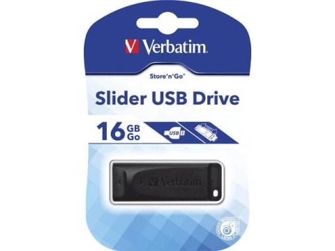 Pendrive Verbatim 16GB Slider USB 2.0 Pendrive Verbatim 16GB Slider USB 2.0
