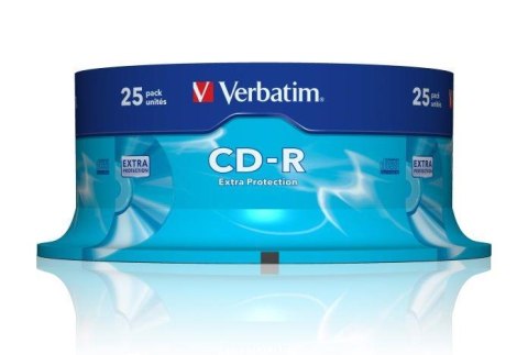 Płyty CD-R Verbatim 52x 700MB Extra Protection (Cake 25) Płyty CD-R Verbatim 52x 700MB Extra Protection (Cake 25)