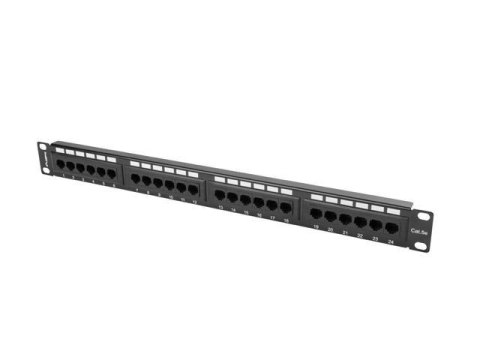 Patch panel Lanberg PPU5-1024-B 24 port 1U kat.5e czarny Patch panel Lanberg PPU5-1024-B 24 port 1U kat.5e czarny