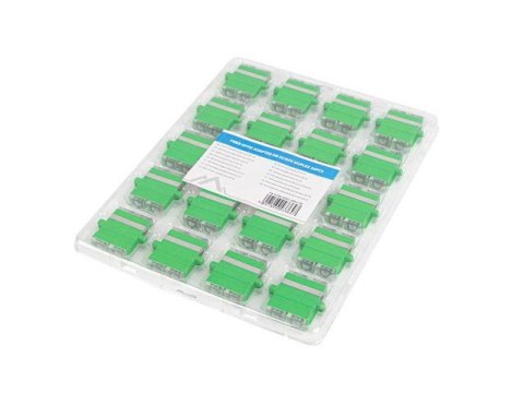 Adapter światłowodowy Lanberg SM SC/APC duplex zaślepka przezroczysta 20szt Adapter światłowodowy Lanberg SM SC/APC duplex zaślepka przezroczysta 20szt