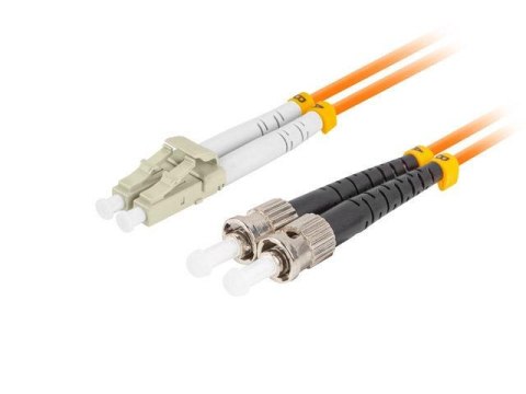 Patchcord światłowodowy Lanberg MM ST/UPC-LC/UPC DUPLEX 3.0MM OM2 50/125 LSZH 5m pomarańczowy Patchcord światłowodowy Lanberg MM ST/UPC-LC/UPC DUPLEX 3.0MM OM2 50/125 LSZH 5m pomarańczowy