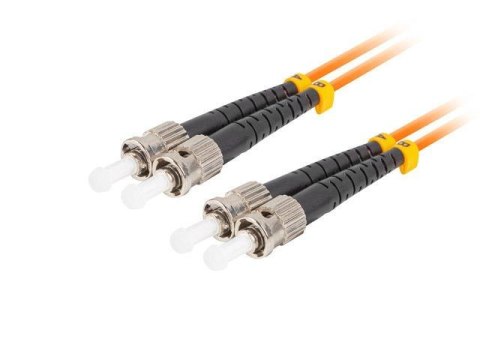 Patchcord światłowodowy Lanberg MM ST/UPC-ST/UPC DUPLEX 3.0MM OM2 50/125 LSZH 1m pomarańczowy Patchcord światłowodowy Lanberg MM ST/UPC-ST/UPC DUPLEX 3.0MM OM2 50/125 LSZH 1m pomarańczowy