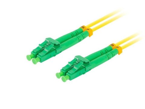 Patchcord światłowodowy Lanberg SM LC/APC-LC/APC DUPLEX 3.0mm LSZH G657A1 1m żółty Patchcord światłowodowy Lanberg SM LC/APC-LC/APC DUPLEX 3.0mm LSZH G657A1 1m żółty