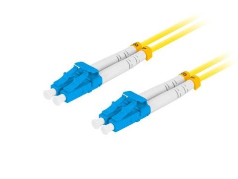 Patchcord światłowodowy Lanberg SM LC/UPC-LC/UPC DUPLEX 3.0mm LSZH G657A1 5m żółty Patchcord światłowodowy Lanberg SM LC/UPC-LC/UPC DUPLEX 3.0mm LSZH G657A1 5m żółty