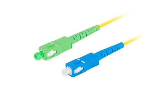 Patchcord światłowodowy Lanberg SM SC/APC-SC/UPC SIMPLEX 3.0mm SZH G657A1 1m żółty Patchcord światłowodowy Lanberg SM SC/APC-SC/UPC SIMPLEX 3.0mm SZH G657A1 1m żółty