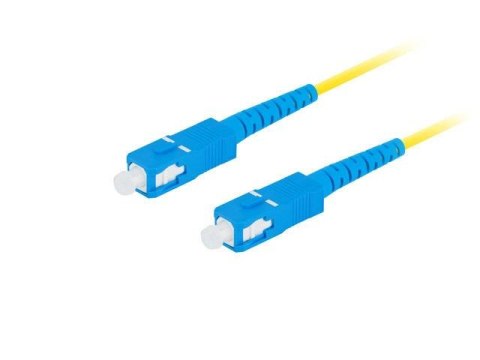 Patchcord światłowodowy Lanberg SM SC/UPC-SC/UPC SIMPLEX 3.0mm LSZH G657A1 5m żółty Patchcord światłowodowy Lanberg SM SC/UPC-SC/UPC SIMPLEX 3.0mm LSZH G657A1 5m żółty