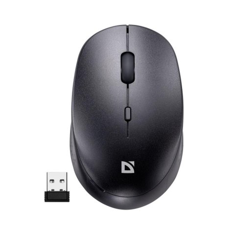 Mysz bezprzewodowa Defender AURIS MB-027 optyczna bezklikowa silent 1600dpi czarna Mysz bezprzewodowa Defender AURIS MB-027 optyczna bezklikowa silent 1600dpi czarna
