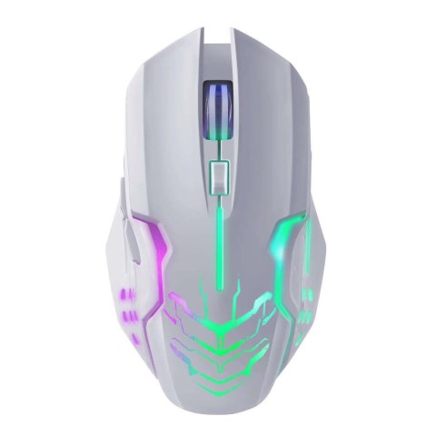 Mysz bezprzewodowa Defender KATANA GM-511 optyczna 3200dpi biała RGB AKUMULATOR 7 przycisków Gaming bezklikowa silent Mysz bezprzewodowa Defender KATANA GM-511 optyczna 3200dpi biała RGB AKUMULATOR 7 przycisków Gaming bezklikowa silent