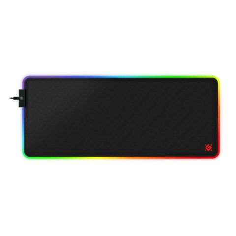 Podkładka Defender Gaming BLACK XXL LIGHT 780x300x4mm podświetlenie LED RGB + 2x HUB USB Podkładka Defender Gaming BLACK XXL LIGHT 780x300x4mm podświetlenie LED RGB + 2x HUB USB