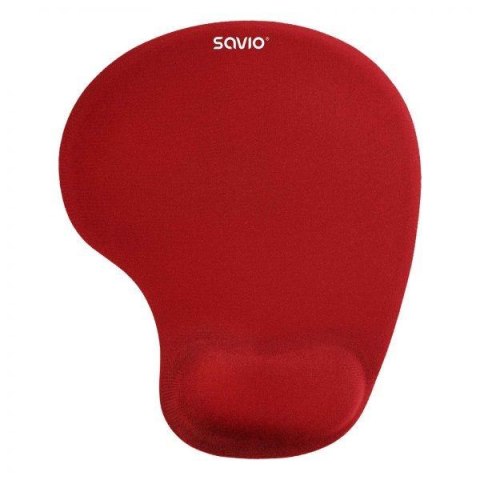 Podkładka pod mysz SAVIO MP-01R żelowa, czerwona Podkładka pod mysz SAVIO MP-01R żelowa, czerwona