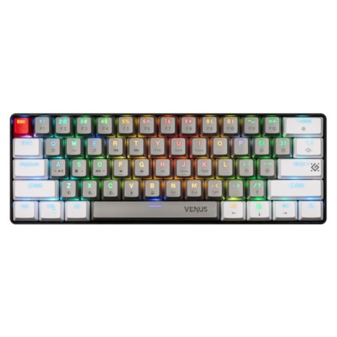 Klawiatura bezprzewodowa Defender VENUS GK-415 mechaniczna bluetooth + 2.4 GHz + kabel Gaming RGB outemu red Klawiatura bezprzewodowa Defender VENUS GK-415 mechaniczna bluetooth + 2.4 GHz + kabel Gaming RGB outemu red