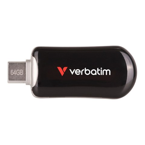 Pendrive Verbatim Plectra 64GB USB-C 3.0 Black Pendrive Verbatim Plectra 64GB USB-C 3.0 Black