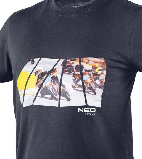 T-SHIRT Z NADRUKIEM MOTOR ROZMIAR M T-SHIRT Z NADRUKIEM MOTOR ROZMIAR M