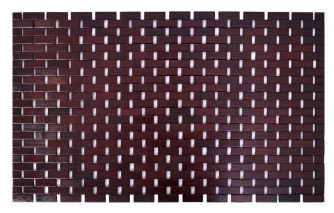 Bambusowa mata łazienkowa ALBA ciemny brąz 50x80 cm Bambusowa mata łazienkowa ALBA ciemny brąz 50x80 cm