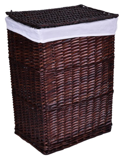 Kosz wiklinowy 40x30x60 cm - 72L - brązowy Kosz wiklinowy 40x30x60 cm - 72L - brązowy