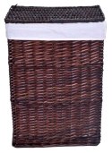 Kosz wiklinowy 40x30x60 cm - 72L - brązowy Kosz wiklinowy 40x30x60 cm - 72L - brązowy