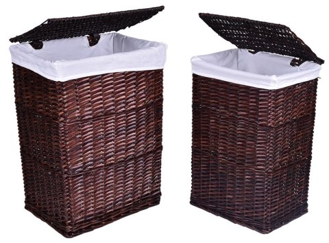 Kosz wiklinowy 40x30x60 cm - 72L - brązowy Kosz wiklinowy 40x30x60 cm - 72L - brązowy
