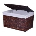 Kufer wiklinowy 56x34x34 cm - 65L - brązowy Kufer wiklinowy 56x34x34 cm - 65L - brązowy