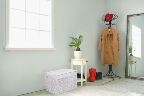 Kufer wiklinowy 76x46x46 cm - 160L - biały Kufer wiklinowy 76x46x46 cm - 160L - biały